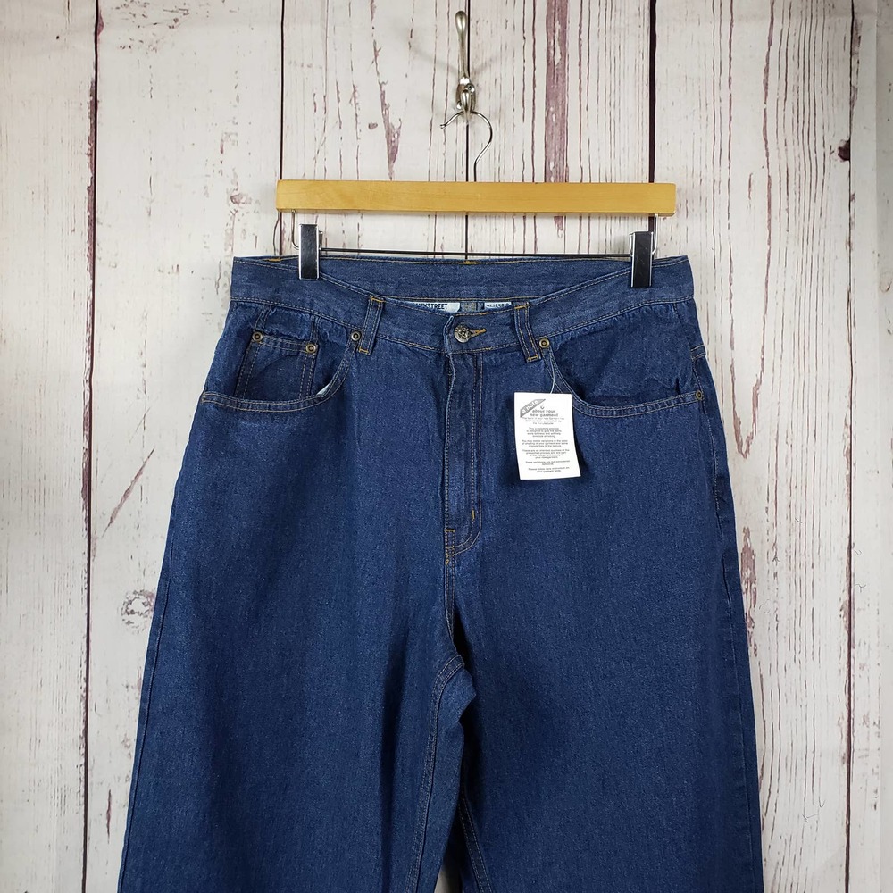 Mainstreet Blues Vintage Jeans Womens Size HO/Large Straight leg Dark Wash Blue